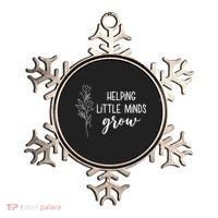 Helping Little Minds Grow Educator Teacher Ornament thumb 0