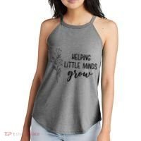 Helping Little Minds Grow Educator Teacher Women's Perfect Tri Rocker Tank thumb 2