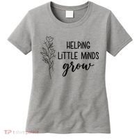 Helping Little Minds Grow Educator Teacher Women's T-Shirt thumb 0