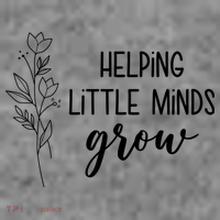 Helping Little Minds Grow Educator Teacher Women's V-Neck T-Shirt thumb 3
