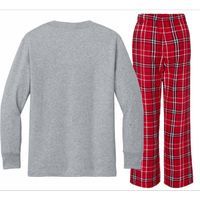 Helping Little Minds Grow Educator Teacher Kids Long Sleeve Plaid Pajama Set thumb 1
