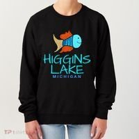 Higgins Lake Michigan , Boaters And Anglers MI Women's Sweatshirt thumb 0