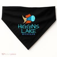 Higgins Lake Michigan , Boaters And Anglers MI USA-Made Doggie Bandana thumb 0