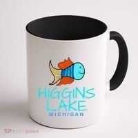 Higgins Lake Michigan , Boaters And Anglers MI Coffee Mug thumb 1