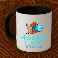 Higgins Lake Michigan , Boaters And Anglers MI Coffee Mug thumb 2