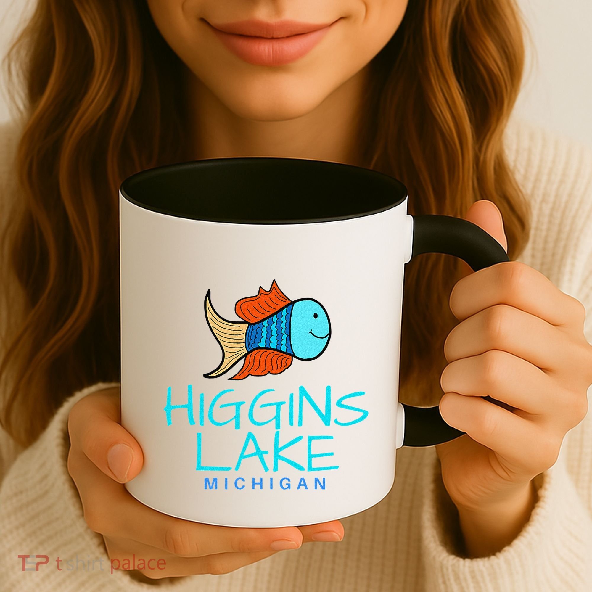 Higgins Lake Michigan , Boaters And Anglers MI Coffee Mug