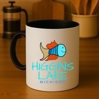 Higgins Lake Michigan , Boaters And Anglers MI Coffee Mug thumb 4
