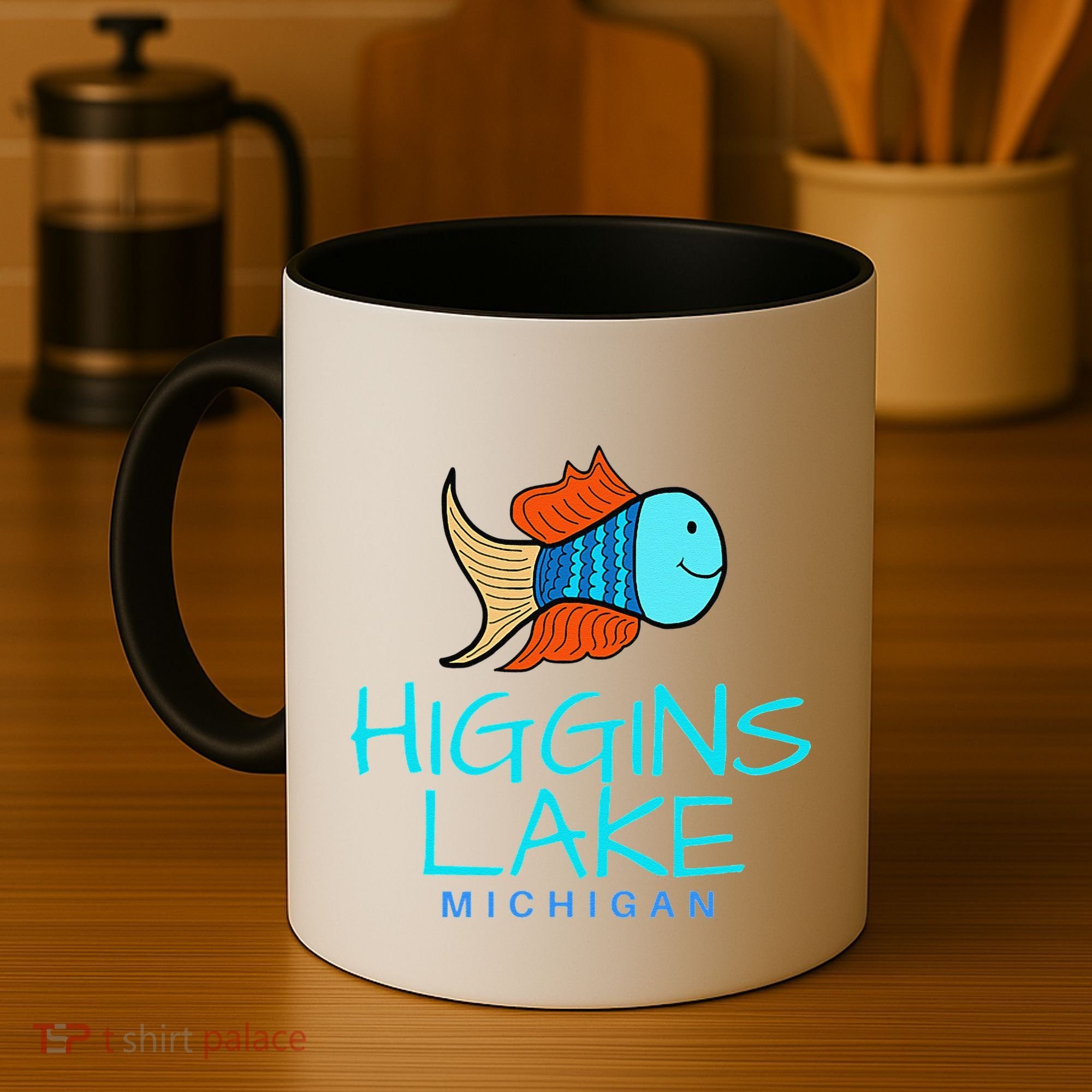 Higgins Lake Michigan , Boaters And Anglers MI Coffee Mug