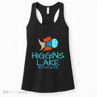 Higgins Lake Michigan , Boaters And Anglers MI Women's Tank Top thumb 0