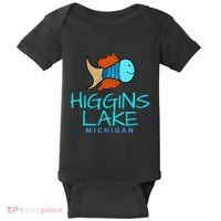 Higgins Lake Michigan , Boaters And Anglers MI Baby Bodysuit thumb 0