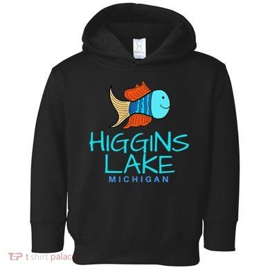 Higgins Lake Michigan , Boaters And Anglers MI Toddler Hoodie