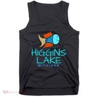 Higgins Lake Michigan , Boaters And Anglers MI Tank Top thumb 0