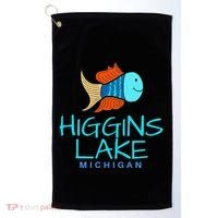 Higgins Lake Michigan , Boaters And Anglers MI Golf Towel thumb 0