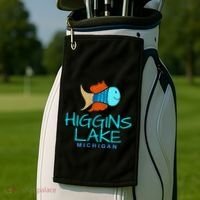 Higgins Lake Michigan , Boaters And Anglers MI Golf Towel thumb 2