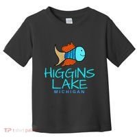 Higgins Lake Michigan , Boaters And Anglers MI Toddler T-Shirt thumb 0