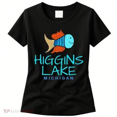 Higgins Lake Michigan , Boaters And Anglers MI Women's T-Shirt