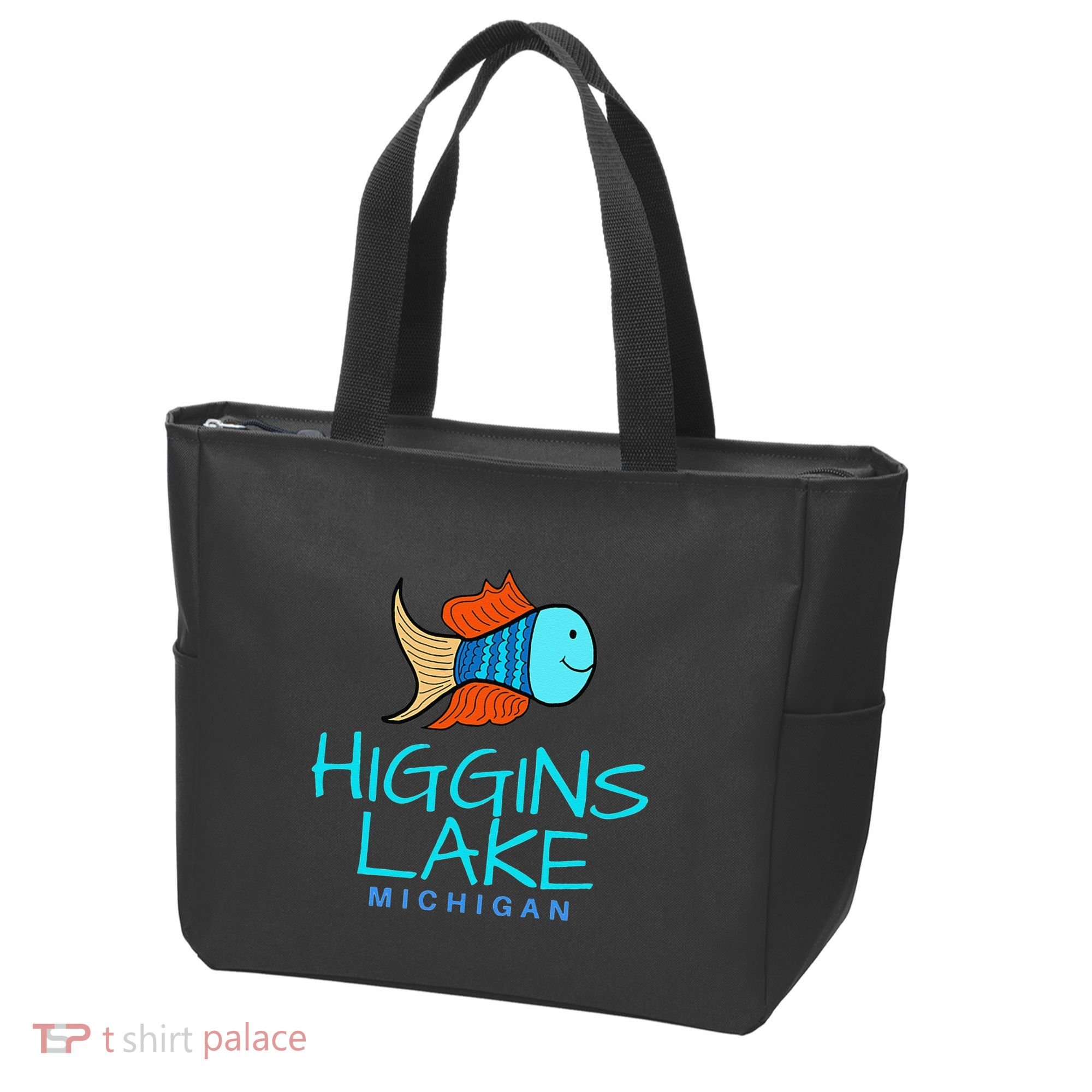 Higgins Lake Michigan , Boaters And Anglers MI Tote Bag