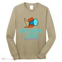 Higgins Lake Michigan , Boaters And Anglers MI Long Sleeve Shirt thumb 0