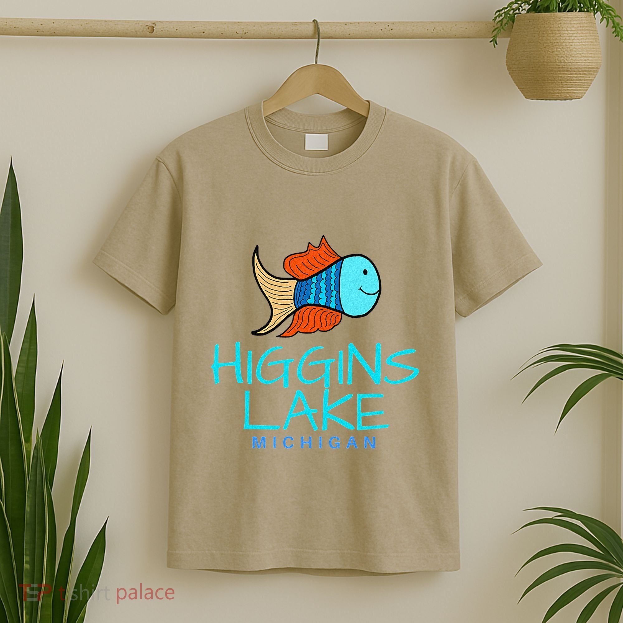 Higgins Lake Michigan , Boaters And Anglers MI T-Shirt