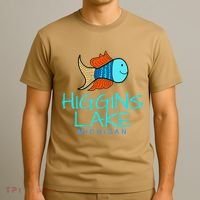 Higgins Lake Michigan , Boaters And Anglers MI T-Shirt thumb 3