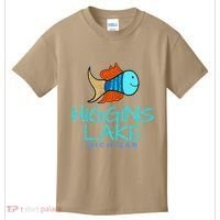 Higgins Lake Michigan , Boaters And Anglers MI Kids T-Shirt thumb 0