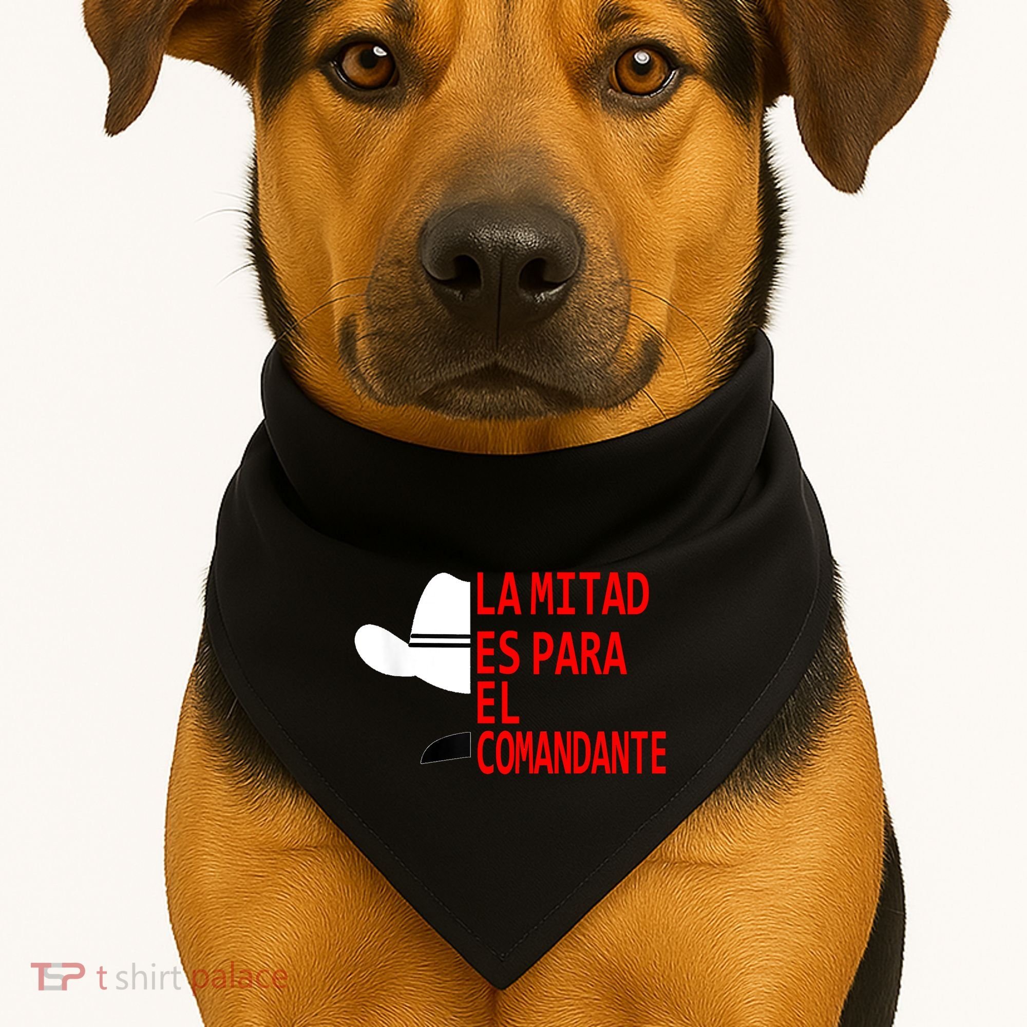 Honduras La Mitad Es Para El Comandante USA-Made Doggie Bandana