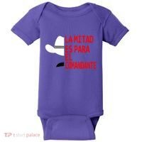 Honduras La Mitad Es Para El Comandante Baby Bodysuit thumb 0