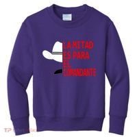Honduras La Mitad Es Para El Comandante Kids Sweatshirt thumb 0