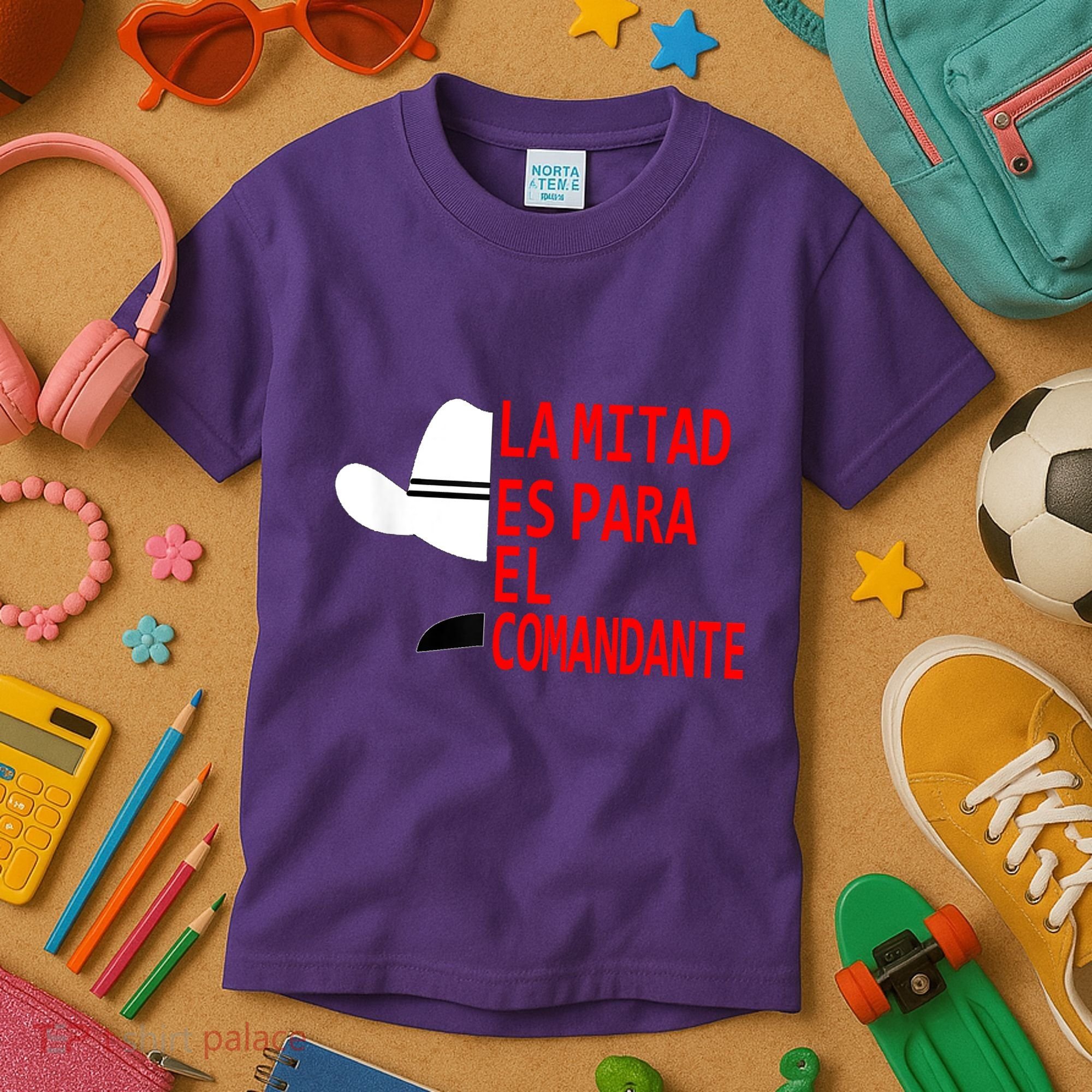 Honduras La Mitad Es Para El Comandante Kids T-Shirt