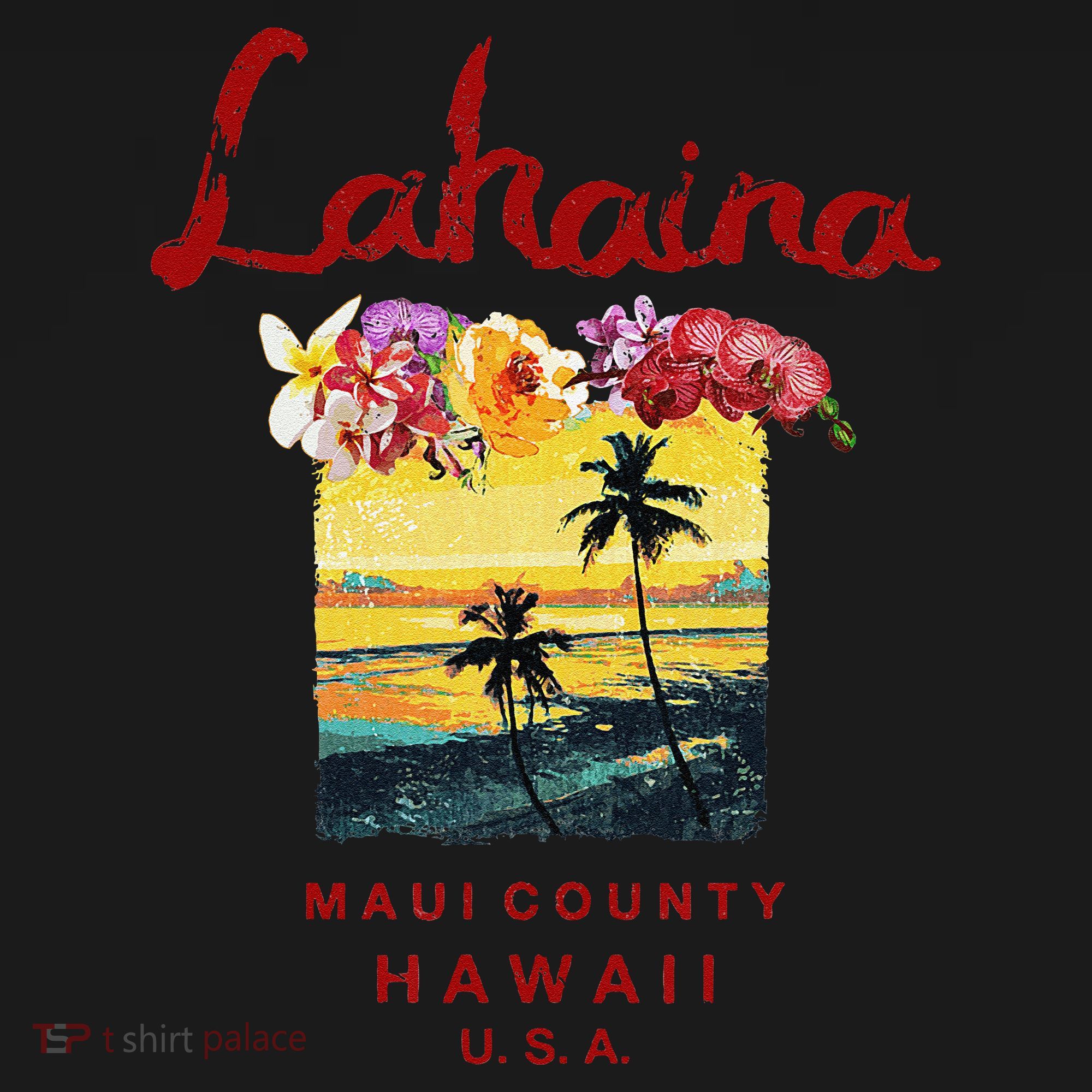 Hawaii Lahaina Maui Vintage Hawaiian T-Shirt