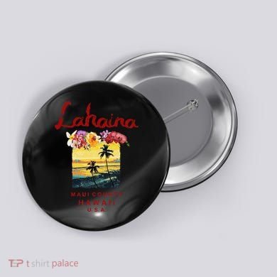 Hawaii Lahaina Maui Vintage Hawaiian Button
