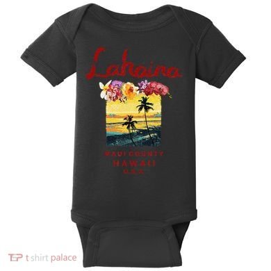 Hawaii Lahaina Maui Vintage Hawaiian Baby Bodysuit