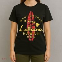 Hawaii Lahaina Maui Vintage Hawaiian Islands Surf T-Shirt thumb 4
