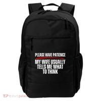 Husband Let Me Ask My Wife From Loving Spouse Funny Married Gift Backpack thumb 0