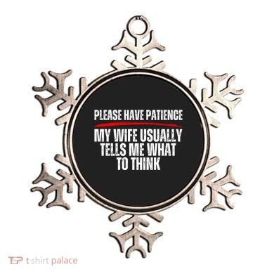 Husband Let Me Ask My Wife From Loving Spouse Funny Married Gift Ornament