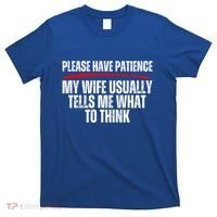 Husband Let Me Ask My Wife From Loving Spouse Funny Married Gift T-Shirt thumb 0