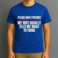 Husband Let Me Ask My Wife From Loving Spouse Funny Married Gift T-Shirt thumb 3