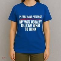 Husband Let Me Ask My Wife From Loving Spouse Funny Married Gift T-Shirt thumb 4