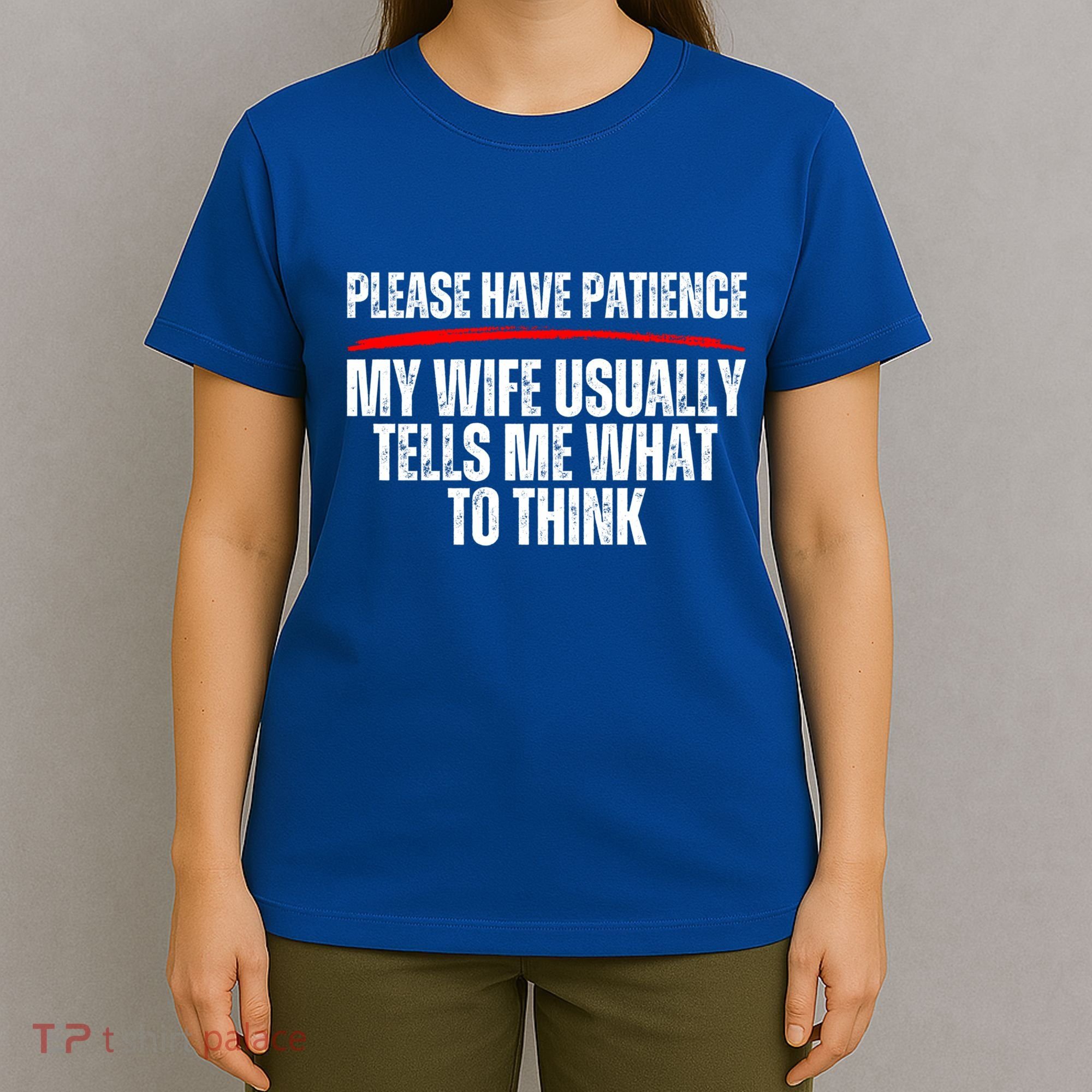 Husband Let Me Ask My Wife From Loving Spouse Funny Married Gift T-Shirt
