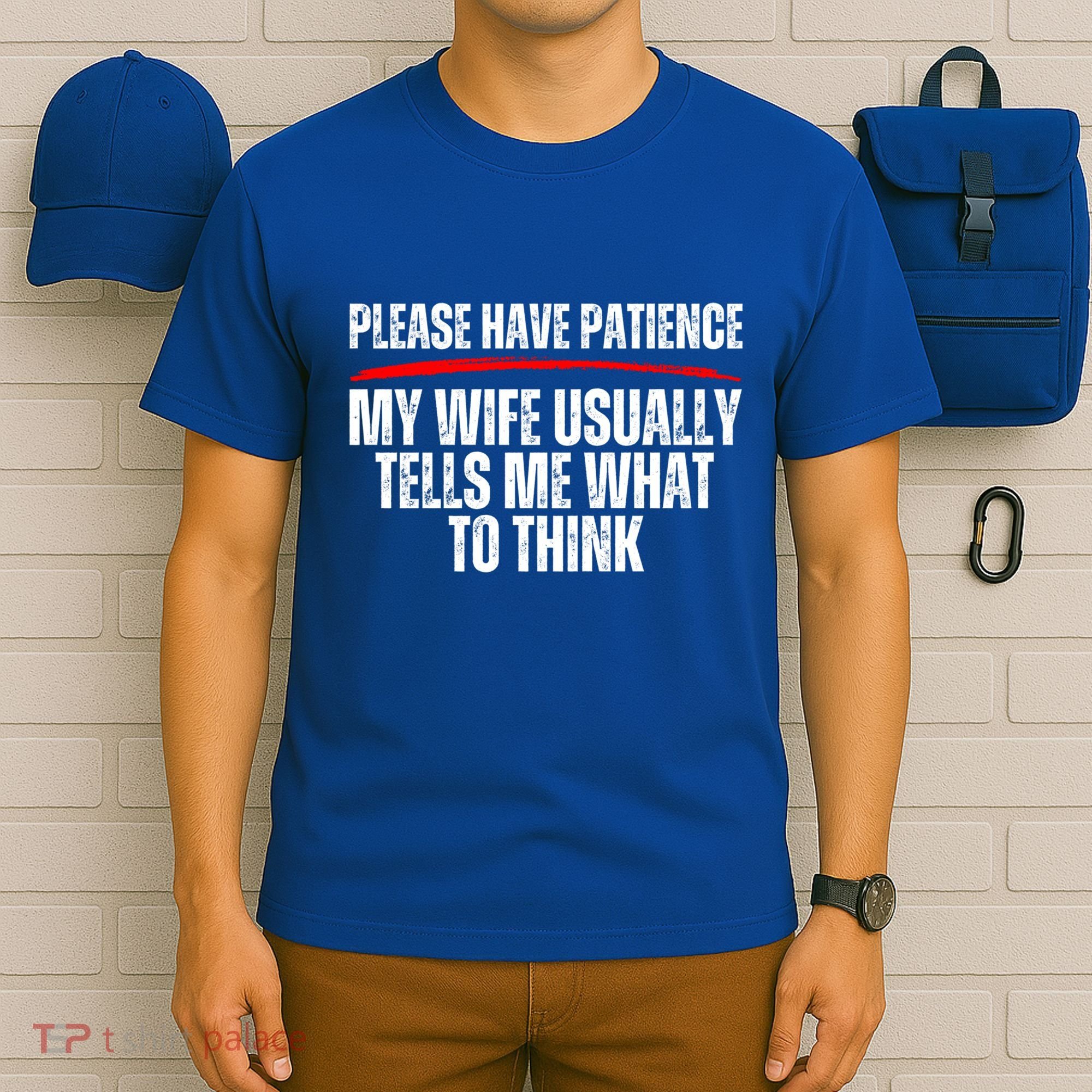 Husband Let Me Ask My Wife From Loving Spouse Funny Married Gift T-Shirt