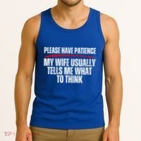 Husband Let Me Ask My Wife From Loving Spouse Funny Married Gift Tank Top thumb 3