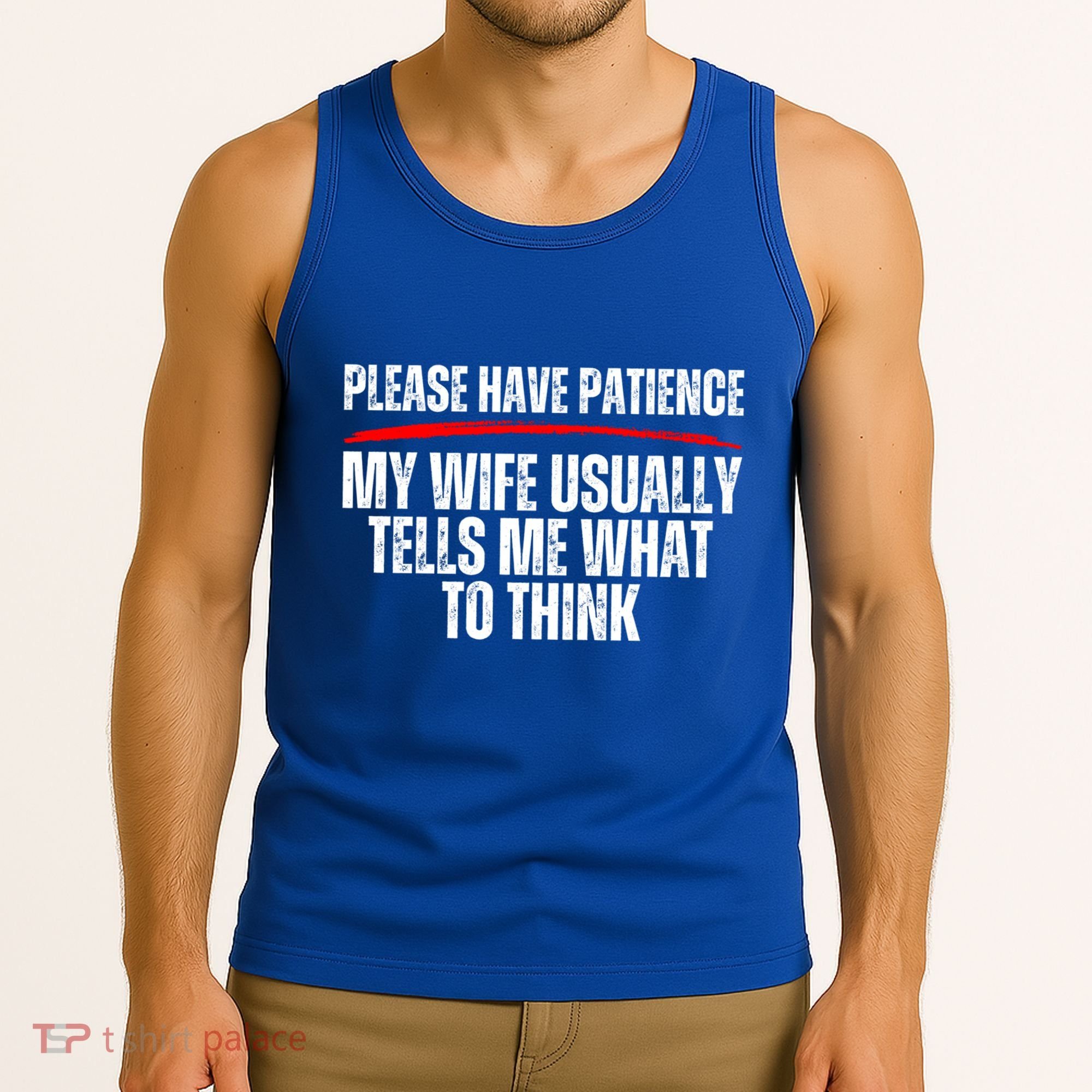 Husband Let Me Ask My Wife From Loving Spouse Funny Married Gift Tank Top