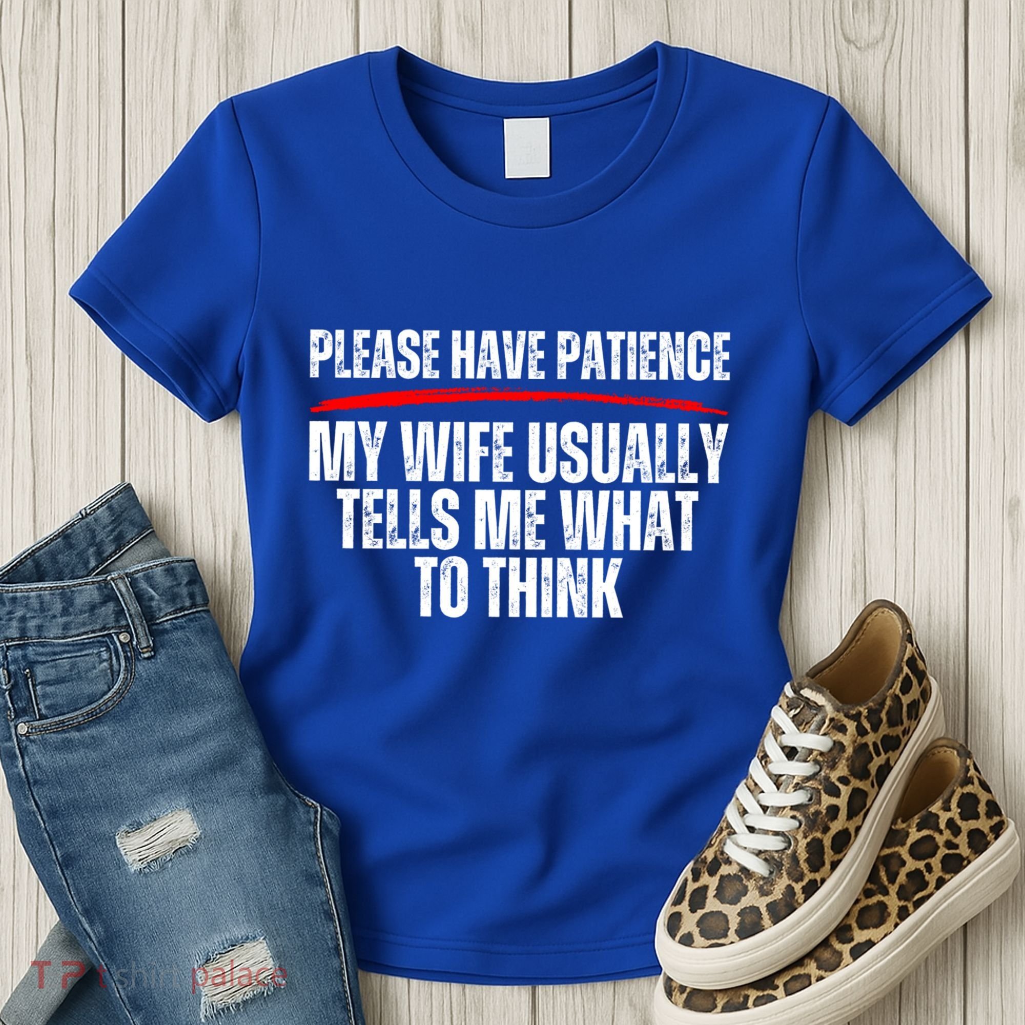 Husband Let Me Ask My Wife From Loving Spouse Funny Married Gift Women's T-Shirt