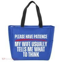 Husband Let Me Ask My Wife From Loving Spouse Funny Married Gift Tote Bag thumb 0