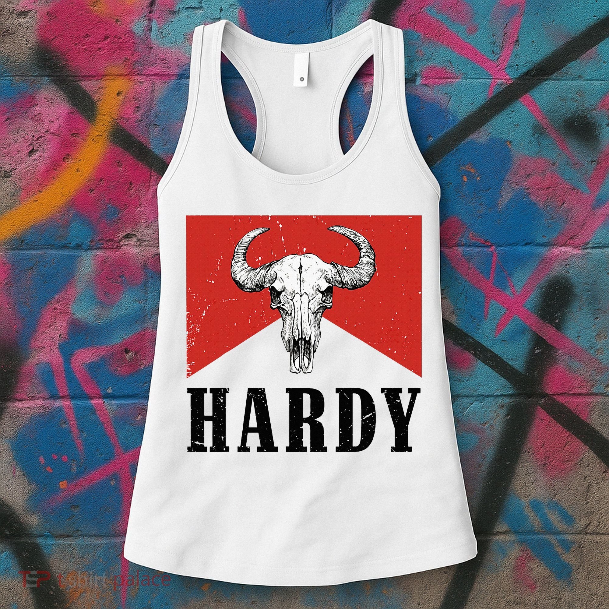 H.A.R.D.Y Last Name H.A.R.D.Y Family Western Style Women's Tank Top
