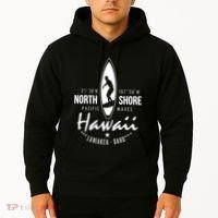 Hawaii Laniakea Oahu Beach North Shore Surfer Pacific Waves Hoodie thumb 2