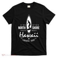 Hawaii Laniakea Oahu Beach North Shore Surfer Pacific Waves T-Shirt thumb 0