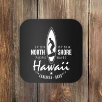 Hawaii Laniakea Oahu Beach North Shore Surfer Pacific Waves Coaster thumb 0