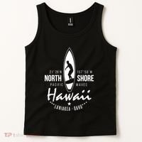 Hawaii Laniakea Oahu Beach North Shore Surfer Pacific Waves Tank Top thumb 2
