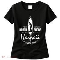 Hawaii Laniakea Oahu Beach North Shore Surfer Pacific Waves Women's T-Shirt thumb 0